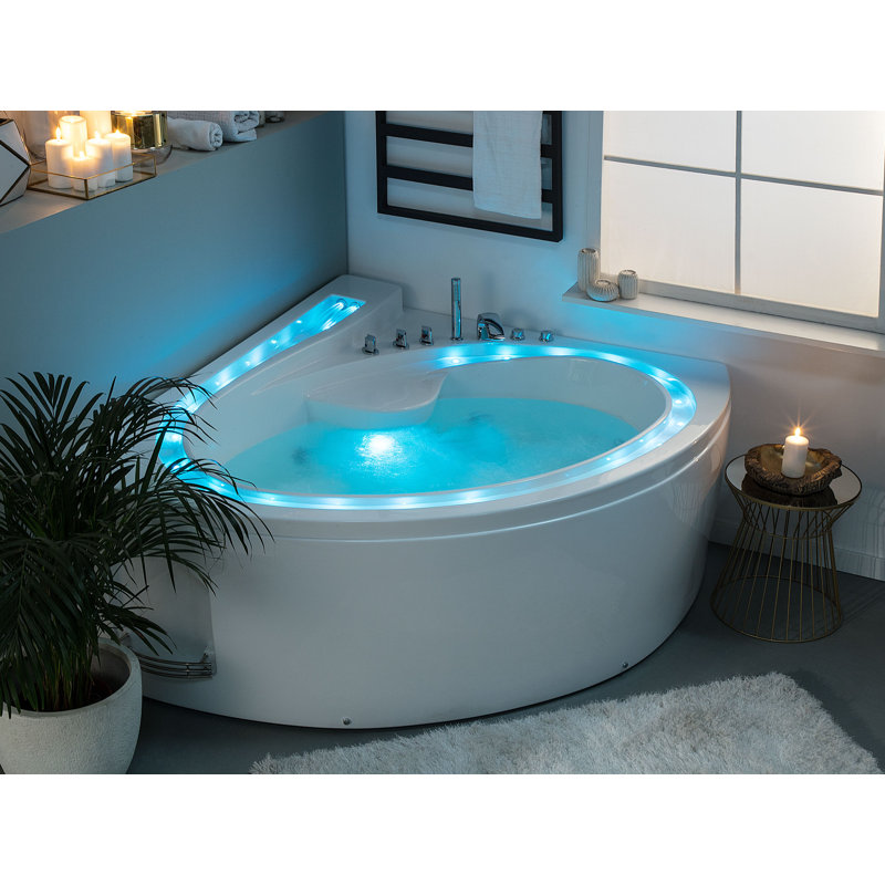 Turrella 2060mm x 164mm Whirlpool Acrylic Bathtub with Tap