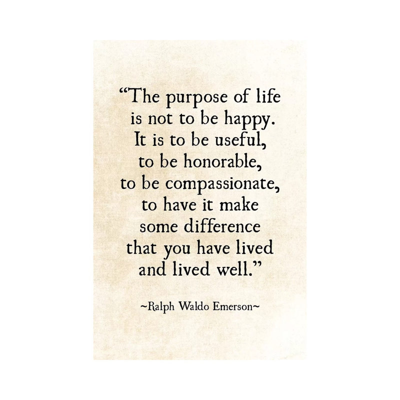 Purpose Of Life by Debbra Obertanec - Wrapped Canvas Gallery-Wrapped Canvas Giclée, 101.6 cm H x 66.04 cm W x 1.91 cm D