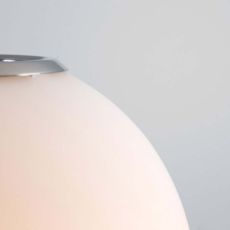 Metropolis Glass Round Pendant Shade in White