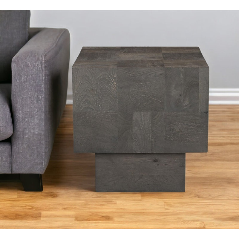 Table de bout carrée 22 po, Gris