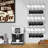 Sorbus 6-Tier Wall Mounted Metal Mug Rack, Holds 27 Mugs, Silver-48367346