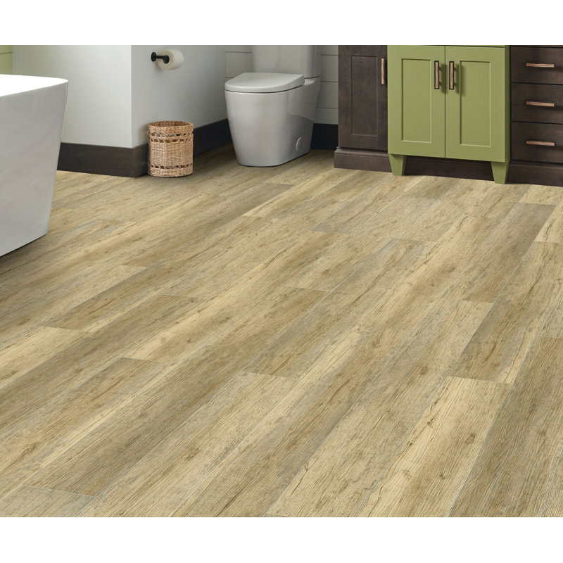 Lutea™ Zen 5mm Thick 7.1'' W x 60'' L Vinyl Plank, Wellspring Saddle