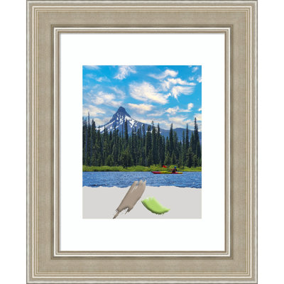 Asharee Silver Wood Picture Frame with Mat