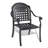 5-Piece Set Of Cast Aluminum Patio Furniture With Black Frame And Seat Cushions