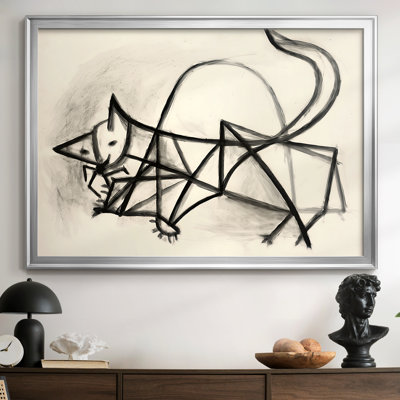 Chat (Le Chat) - croquis - Pablo Picasso - Toile tendue avec châssis, c. Les années 1940