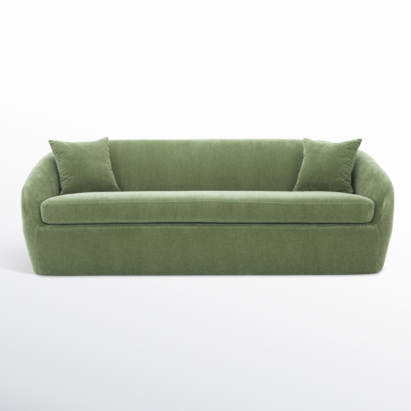 Stargazer Upholstered 81'' Sofa, Forest Performance Velvet
