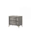 2 tiroirs de nuit en placages assortis gris