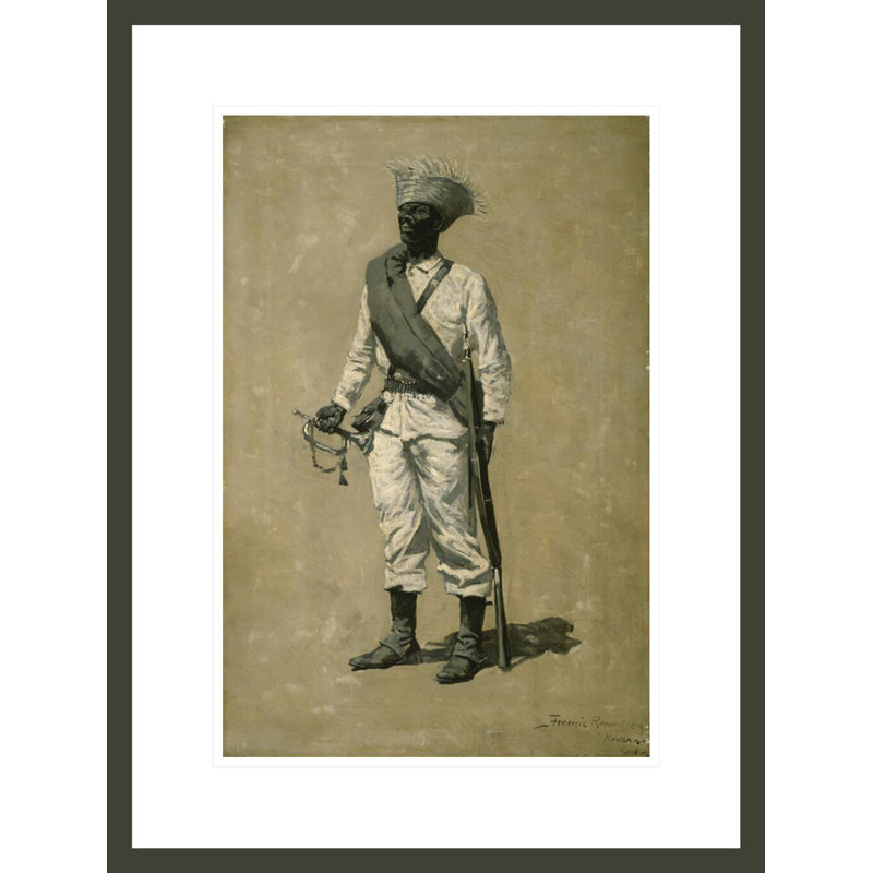«One of Gomez 'Men» par Frederic Remington, impression giclée sur cadre, H 21,75 po x l 16,39 po