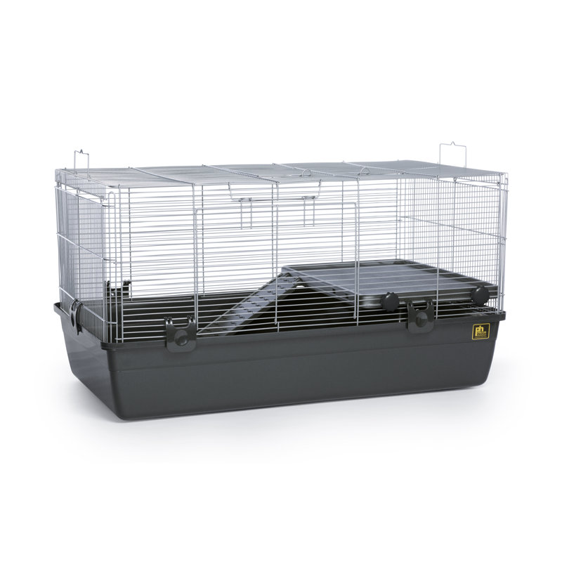 Dark Gray Universal Small Animal Cage with Deep Base
