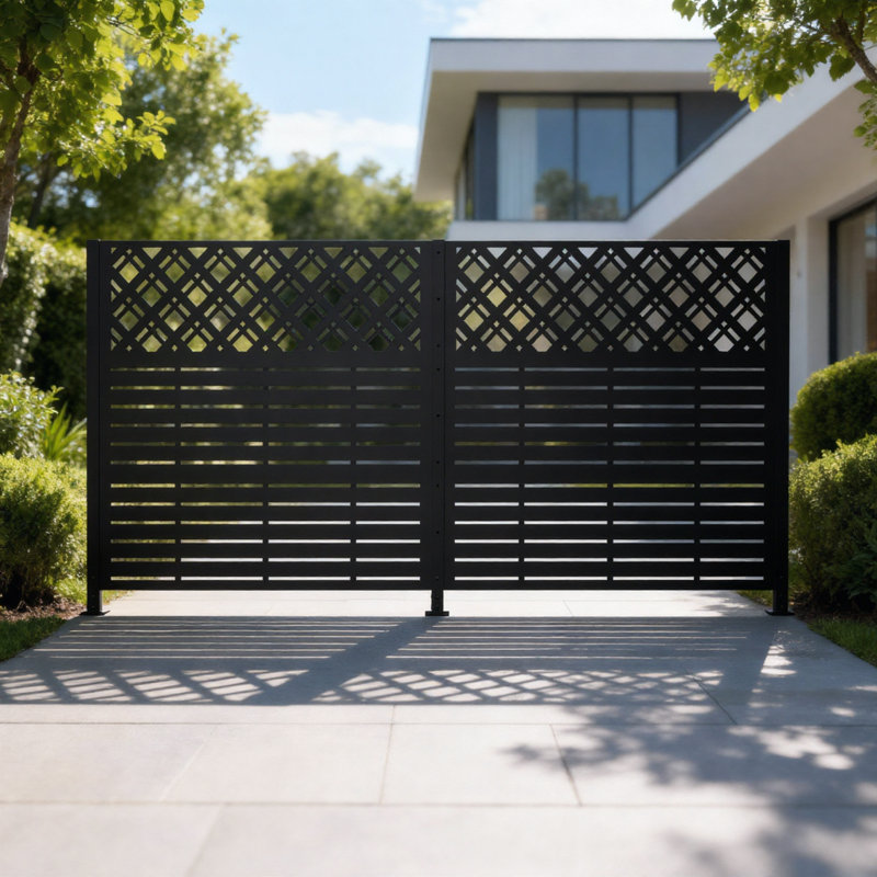 Enceinte de jardin multi-usage pour écran noir