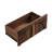 Modern 6 Drawer Dresser, Wood Wide Chest Of Drawers With Arched Style, Brown-449585792