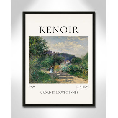 Old Masters Collection " A Road In Louveciennes " by Auguste Renoir