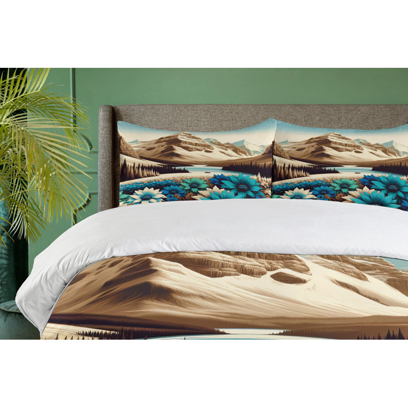 Microfiber Duvet Cover Set, King Duvet Cover + 2 Standard Shams