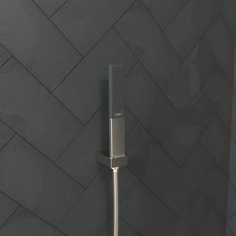 Hansgrohe Rainfinity Baton Handheld Shower Head 100, Brushed Nickel, 2.5 GPM