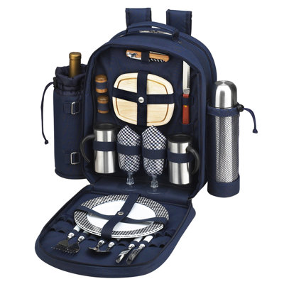 Sac à dos de café et de pique-nique, service pour 2