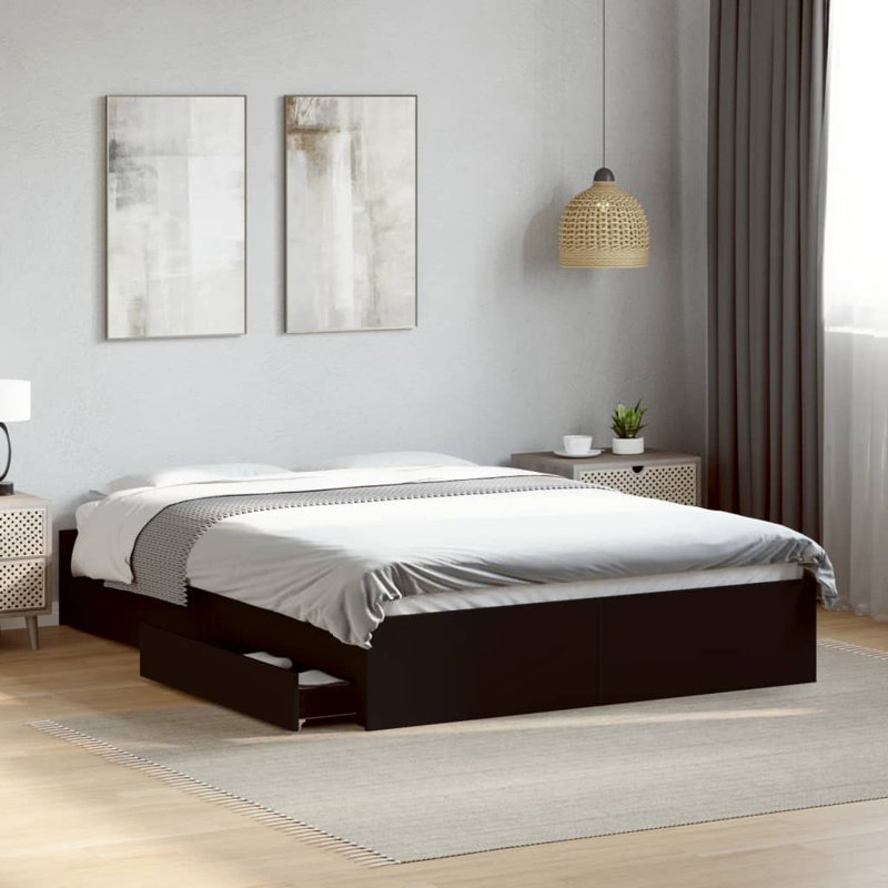 Greger Bed, 140 x 190cm, Sonoma Oak