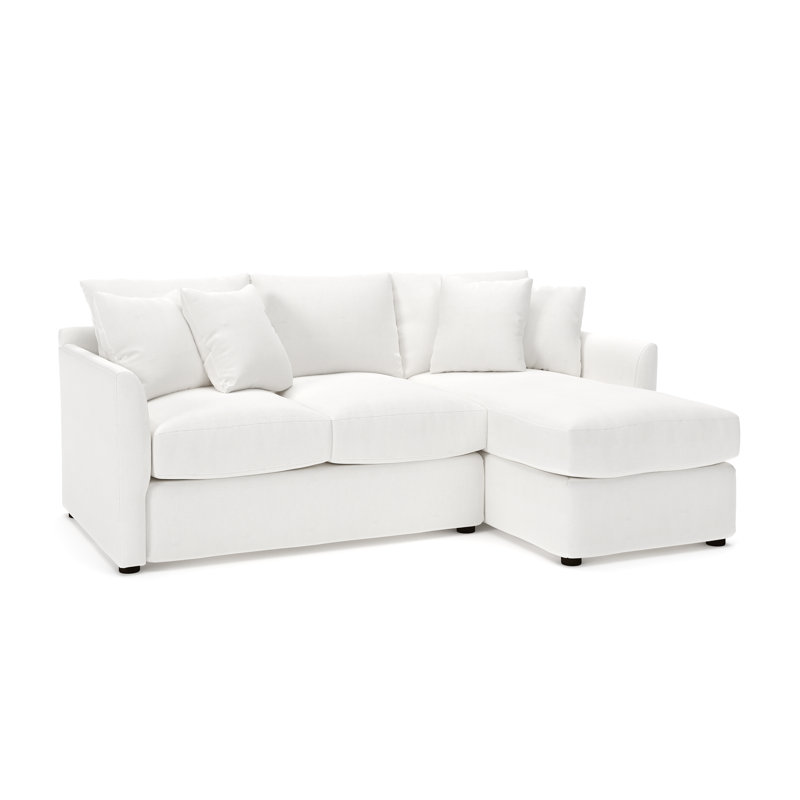 Cecelia Upholstered Sectional, Right Hand Facing, Drusky Moonglow Sustain® Basketweave