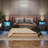 Geil 2 - Drawer Nightstand with Charging Station and LED Lights, End Table with 2 Drawers and Storage-1513048408
