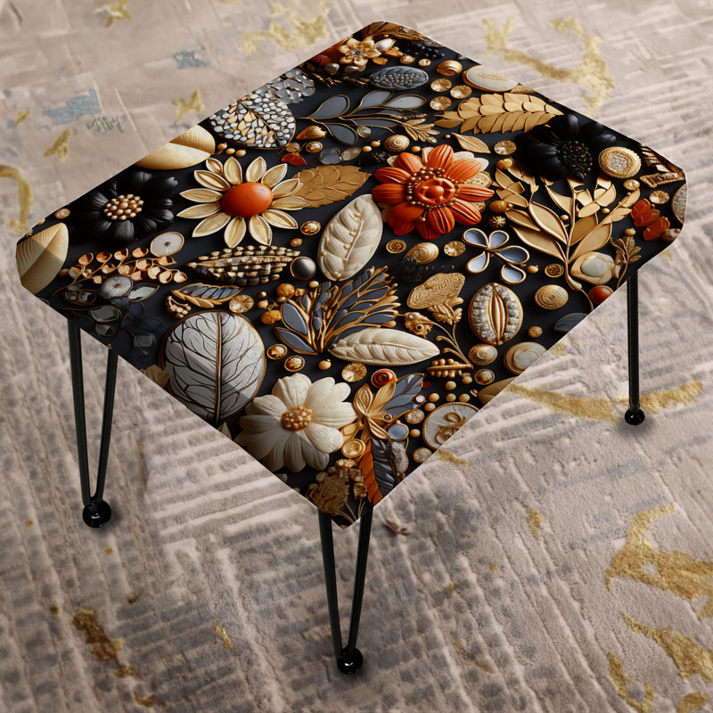 Repose-pieds noir Boho Chic I - Boho