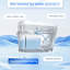 Toilette à bidet intelligente une pièce, construction, chasse d'eau automatique et fonctions d'ouverture / fermeture, siège chauffant à température réglable, lavage à l'eau tiède et à sec, télécommande, couvercle de capteur, arrière femelle