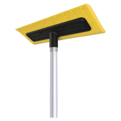 21-Foot Snow Roof Rake - EVA Soft Foam Pad,- S-Shaped Push/Pull Design for House Roofs Solar Panels Cars Leaves