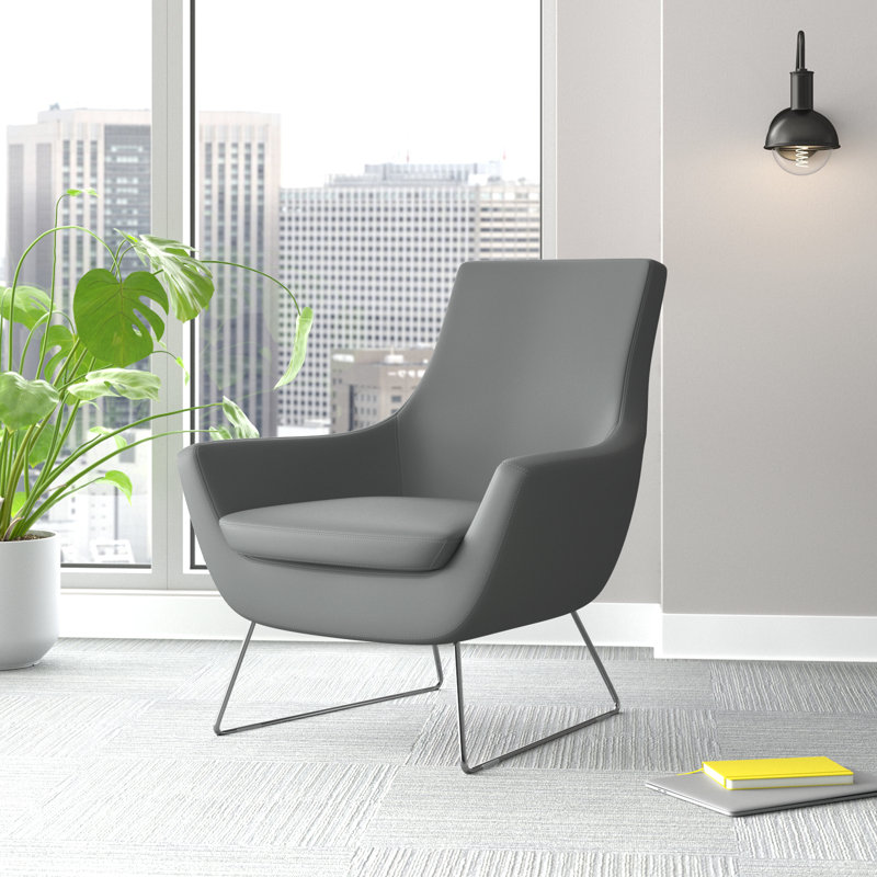Lakewood Upholstered Accent Chair, Gray