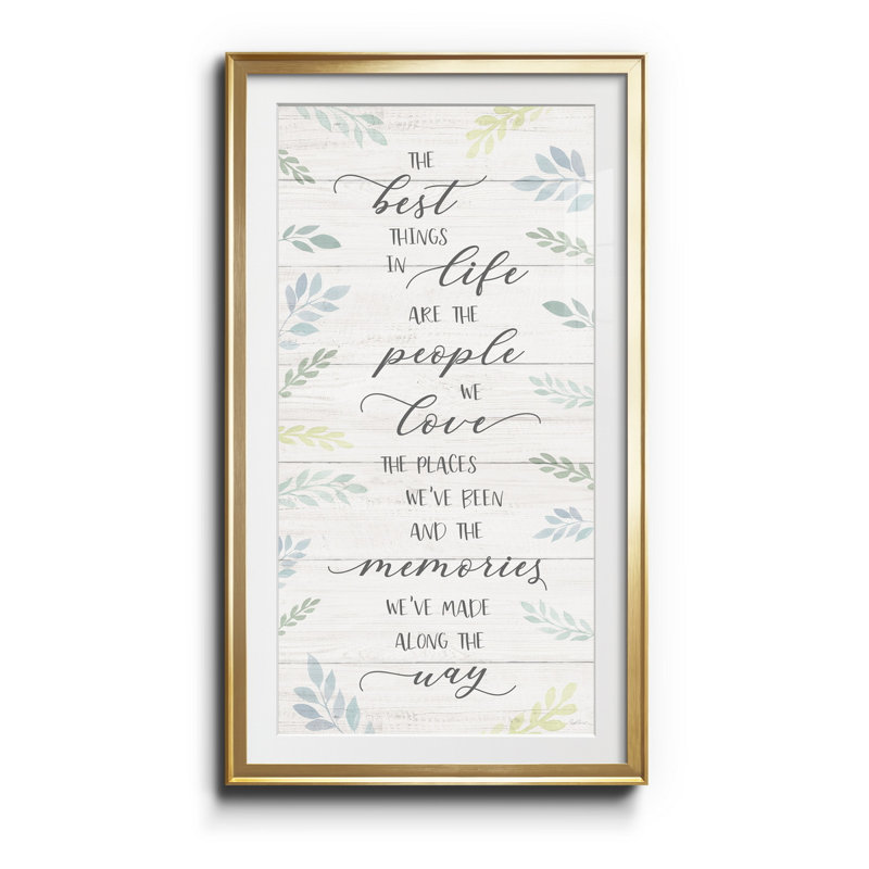 Best Things - Print, Or, H 14,5 po x l 26,5 po x P 1,5 po