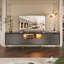 Brilyn Fluted TV Stand, Glossy Media Console with Wave Pattern Buffet Cabinet-1915976574-1936950616