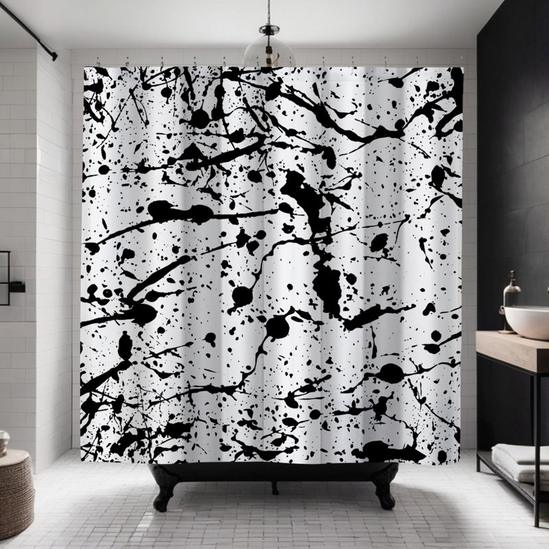 Rideau de douche Coco, Noir