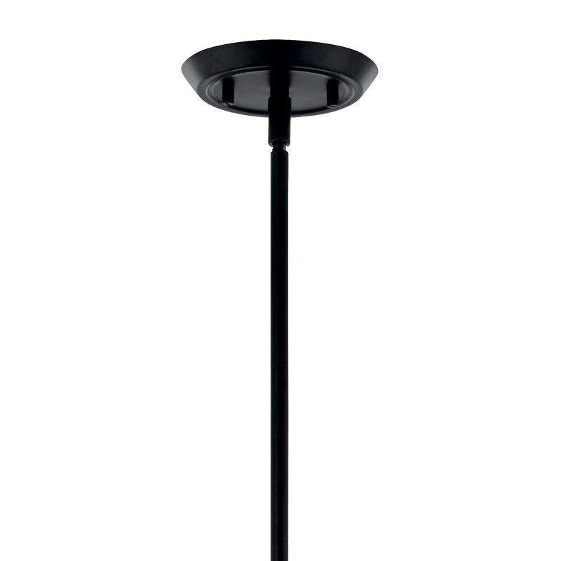 12 - Light Steel Dimmable Classic / Traditional Chandelier, Satin Black