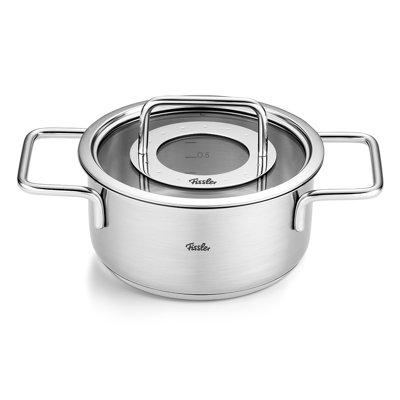 Fissler Pure Collection Stainless Steel Stockpot with Glass Lid
