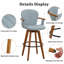 Tabourets de comptoir et de bar pivotants en bambou Kelsch-2090599483-2100570544