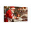 Noël, père Noël, préparer des biscuits au chocolat dans la cuisine-719426374