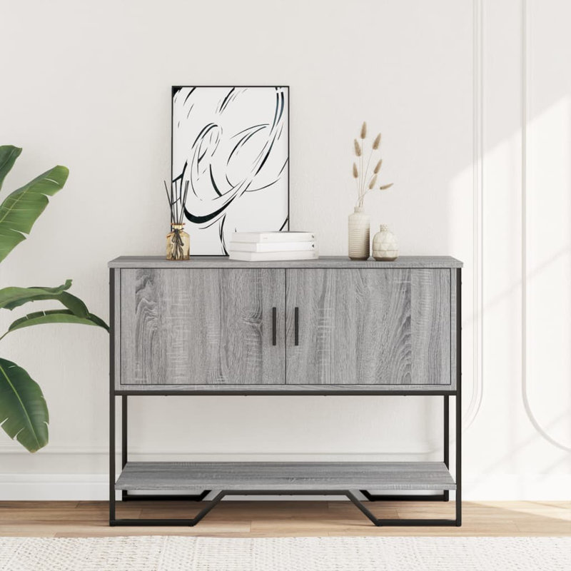 9-5 100cm Console Table, Grey/Sonoma