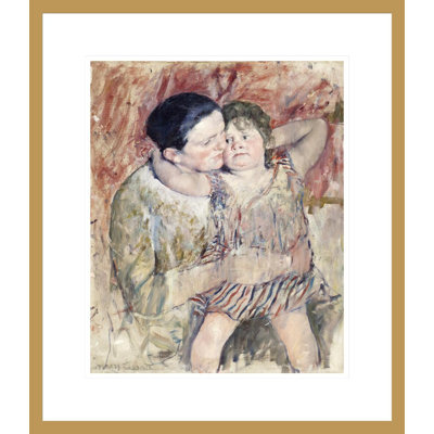 «Woman and Child» par Mary Cassatt - Impression sur toile