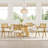 Upholstered Dining Chair with Woven Rattan Back-1784267718