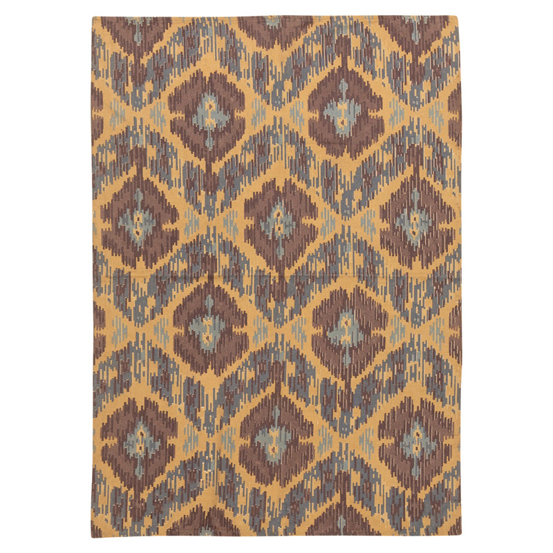 Tapis blanc et crème noué à la main de haute qualité