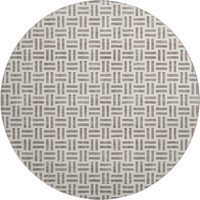 Premium Machine Washable Prisco Taupe Rug