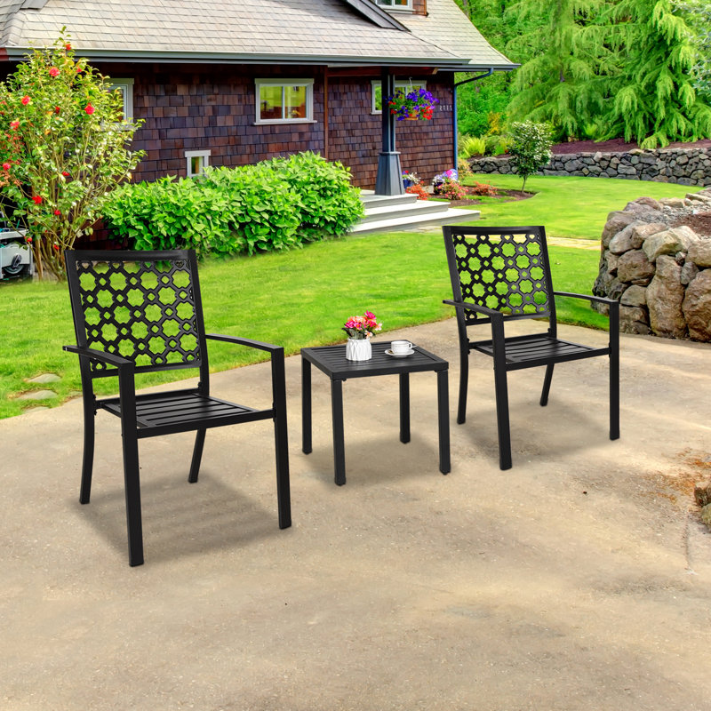 MEOOEM Premium All-Weather Wicker Outdoor Stacking Dining Armchair