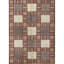 Wool Geometric Area Rug in Red/Beige/Light Yellow-106956545