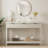 51-Inch Modern Water Ripple Console Table With 3 Wooden Drawers, Slim Entryway & Behind Sofa Table For Living Room, Hallway & Foyer, Farmhouse Accent-115951235