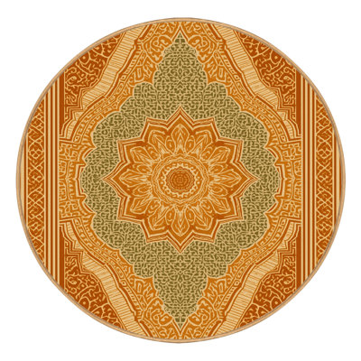 Machine Washable Pauleth Classic Oriental Rug in Brown – LightBrown Binding