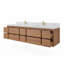 Meuble-lavabo double 84 po avec comptoir en quartz 84 po-94190943