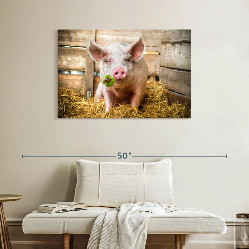Brampt Lucky Pig, 26" H x 39" W