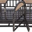 Caisse pour chien robuste, caisse pour chien de style meuble avec plateaux et roues amovibles-169698907-169698911