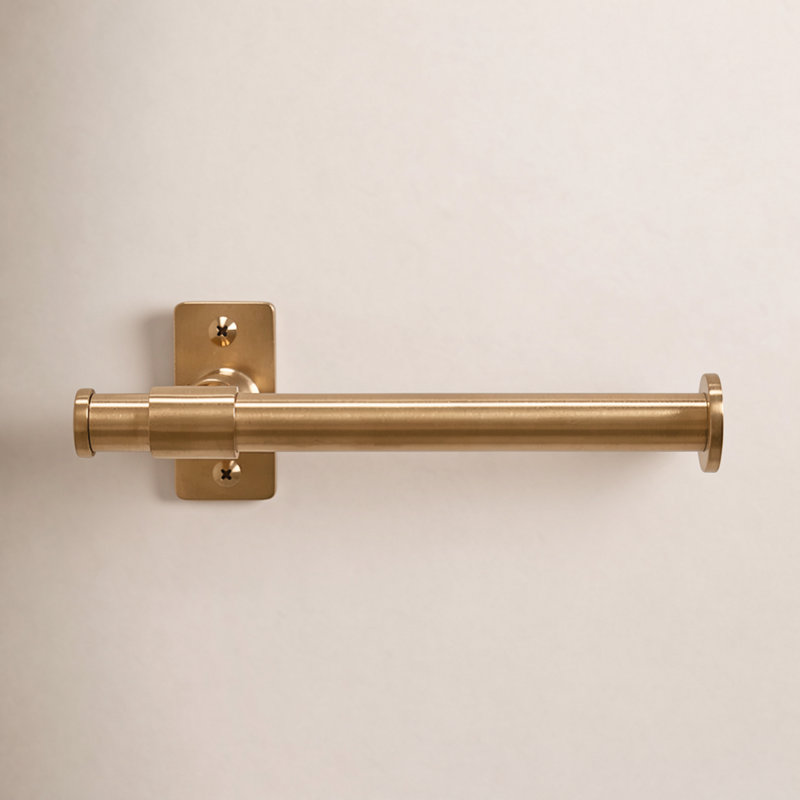 Castia by Studio McGee Toilet Paper Holder, Vibrant Brushed Moderne Brass