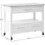 Chariot de cuisine polyvalent en acier inoxydable avec de nombreuses options de rangement