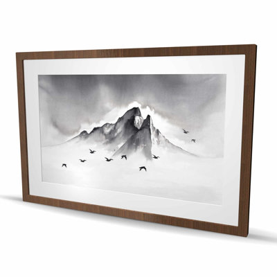 Mountain Peak - Scandinavian Living, reproduction d'art encadrée