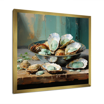 «Green Tones Delicate Oyster Beauty I», reproduction sur toile