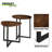 Ambau Modern 2 PCS Round Coffee Table Sofa End and Side Tables for Living Room, Stylish Centre Table for Home